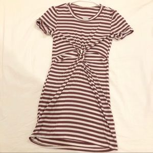 PacSun Striped front knot dress - LA hearts